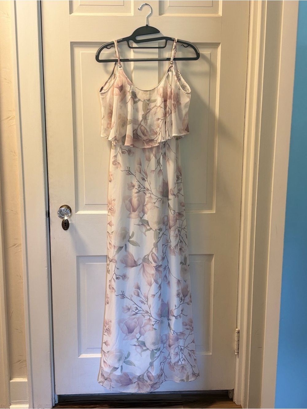 Floral Caitlin Ruffle Maxi Dress - show me your mumu